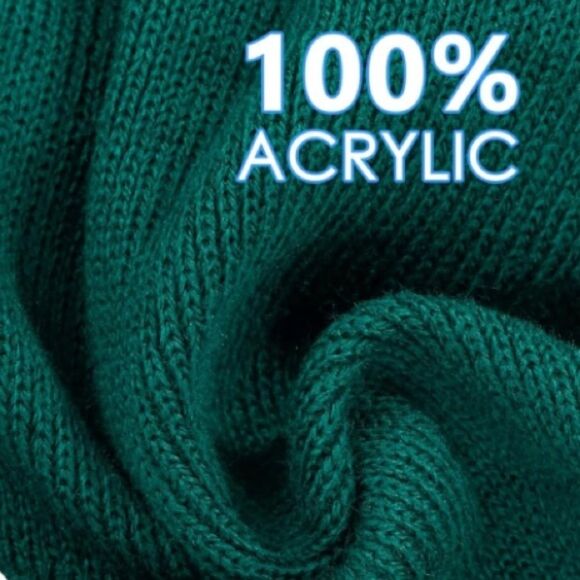 Lakibole 2 Pack Rib Knit Beanies Unisex - Picture 3 of 4